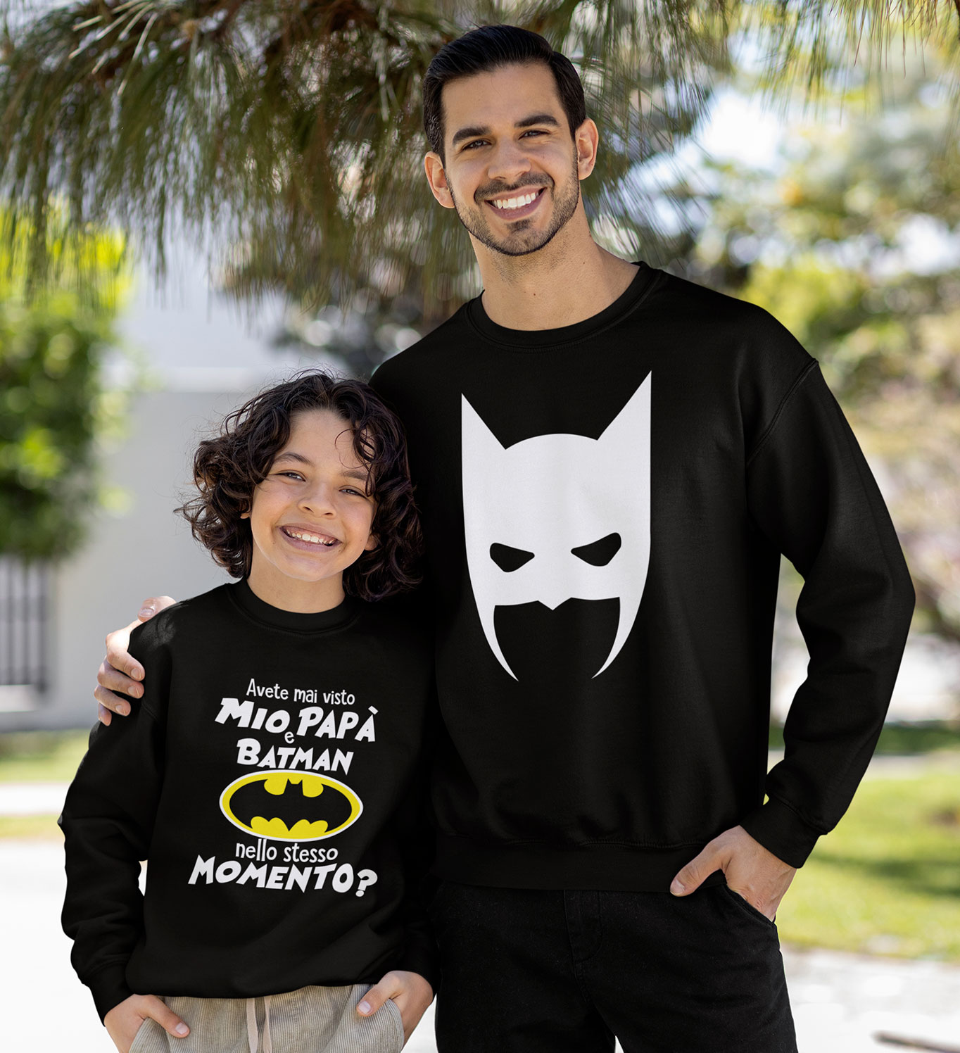 Coordinati padre figli con supereroi